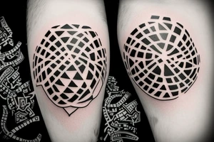 Picture of my two douthers made by dots. tattoo idea