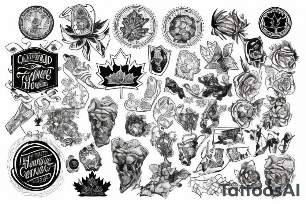 Canadian heritage tattoo idea