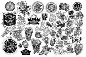 Canadian heritage tattoo idea