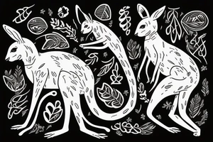 Kangaroo tattoo idea