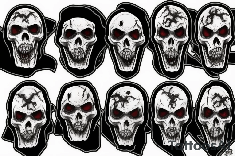 horror reaper tattoo idea