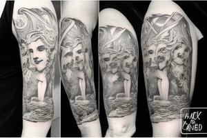 Greek mythology tattoo. Half sleeve. tattoo idea