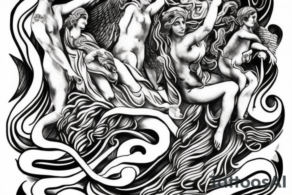 Greek mythology tattoo. tattoo idea
