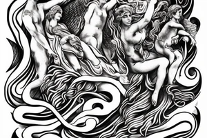 Greek mythology tattoo. tattoo idea