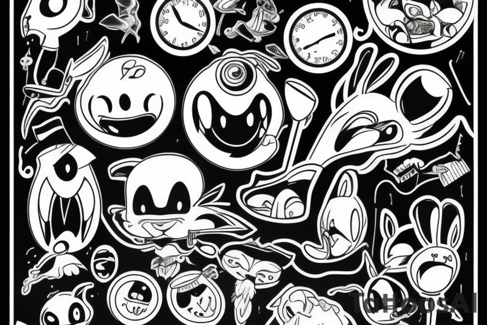 Bajki looney tunes tattoo idea