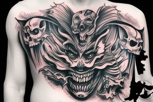 Demon doll tattoo idea