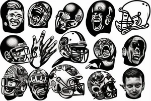 Football friends tattoo idea