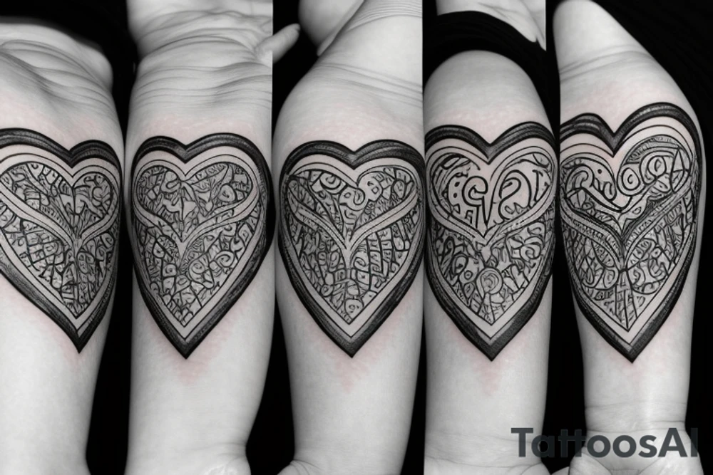 I Wear my heart on my sleeve tattoo idea