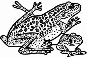Frog and mouse carrying about each other tattoo idea
