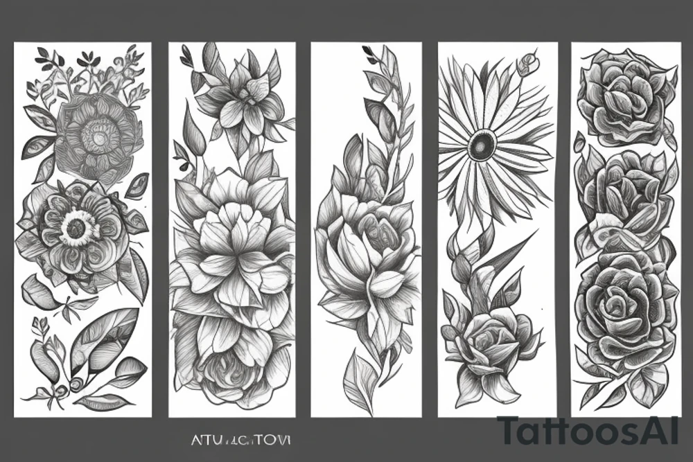 all flowers in time bend towards the sun tattoo idea