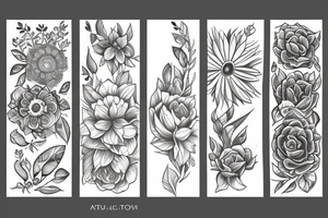 all flowers in time bend towards the sun tattoo idea