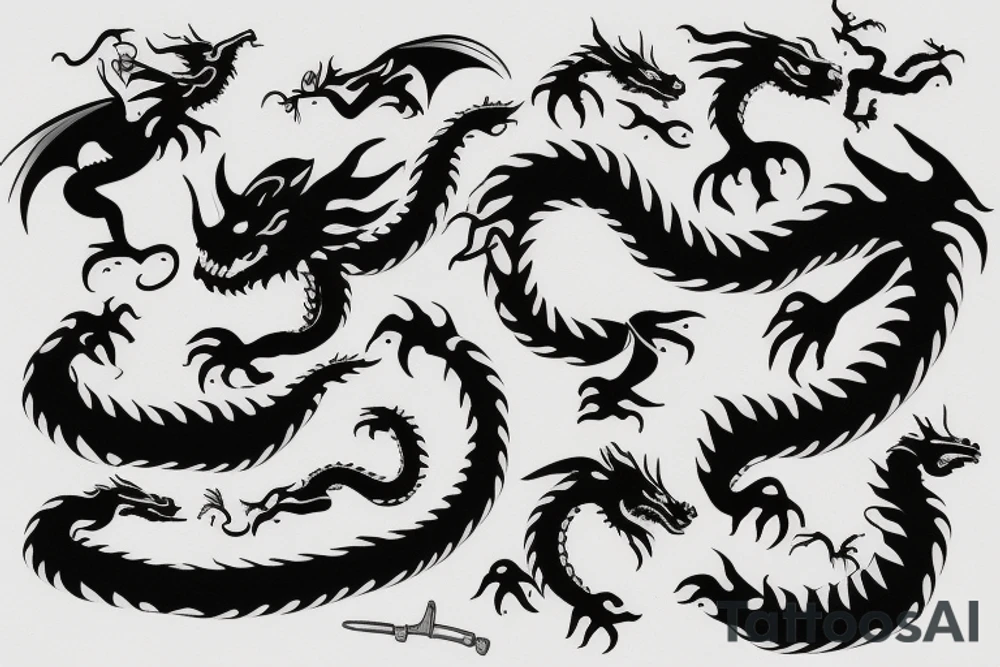 Dragon tattoo idea