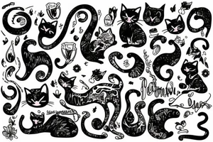 Cat sfinks tattoo idea