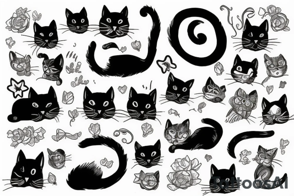 Cat sfinks tattoo idea