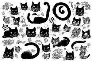 Cat sfinks tattoo idea