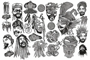 Rastafari tattoo idea
