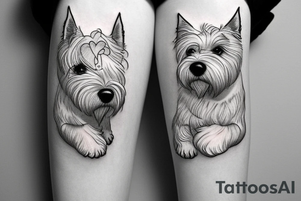 West highland white terrier tattoo idea