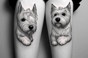 West highland white terrier tattoo idea