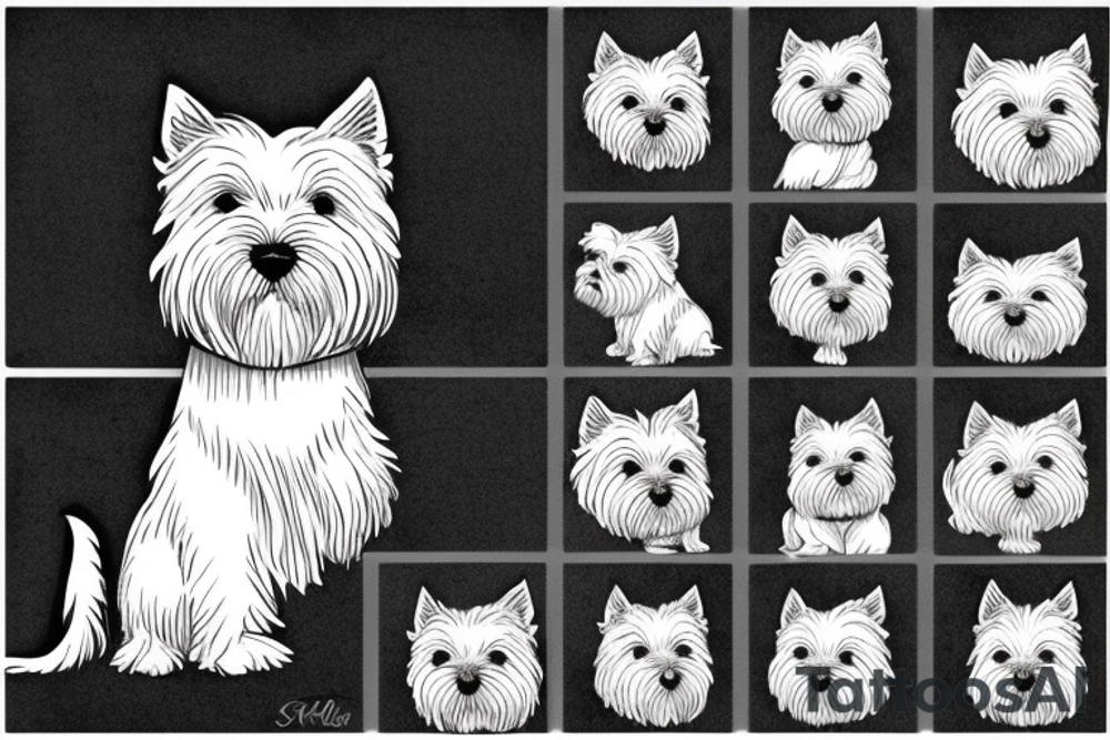 West highland white terrier tattoo idea