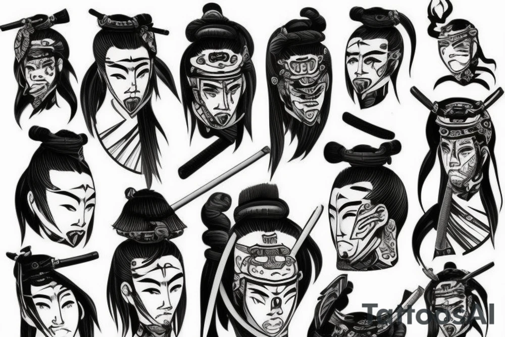 Samurai tattoo idea