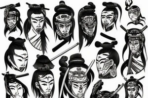 Samurai tattoo idea
