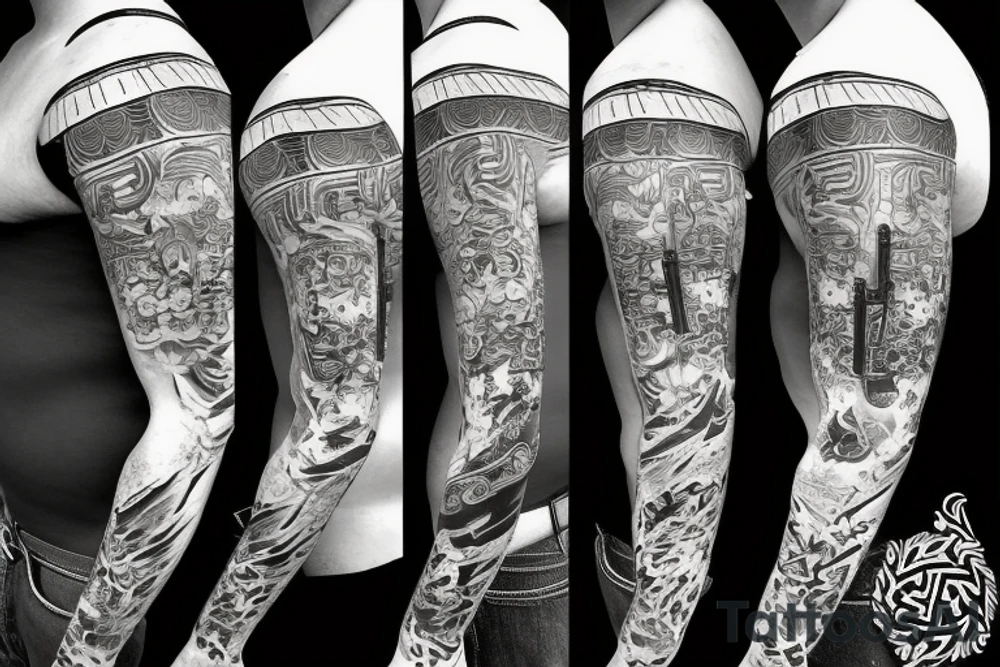 Samurai with full armour tattoo idea