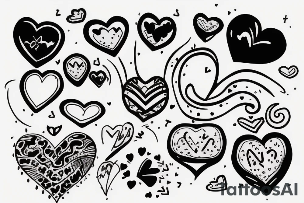 valentines day flash tattoo idea