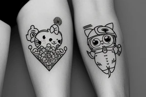 valentines day flash tattoo idea