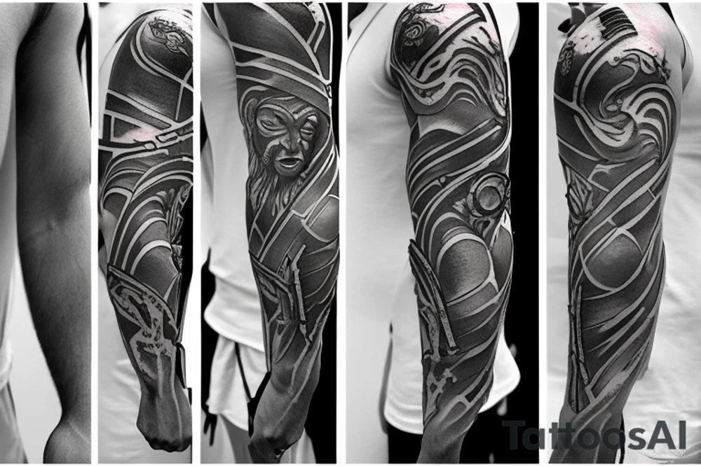 Spartan warrior in Jiu jitsu gi tattoo idea
