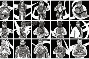 Jiu jitsu warrior tattoo idea