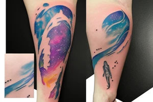Andromeda galaxy tattoo idea
