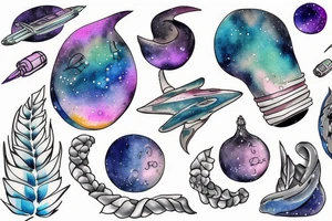 Andromeda galaxy tattoo idea