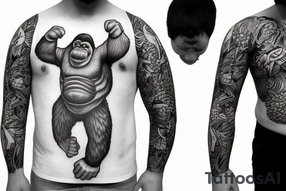 Jiu jitsu gorilla tattoo idea