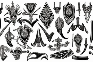 Viking axes tattoo idea