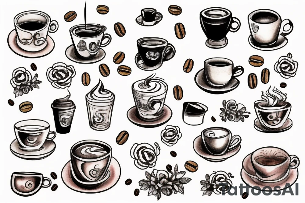 Coffee tattoo idea