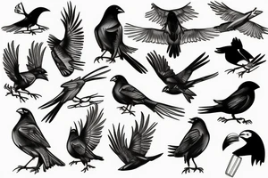 jackdaw tattoo idea