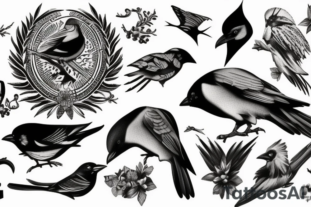 Jackdaw tattoo idea