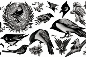 Jackdaw tattoo idea