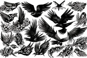 Jackdaw tattoo idea