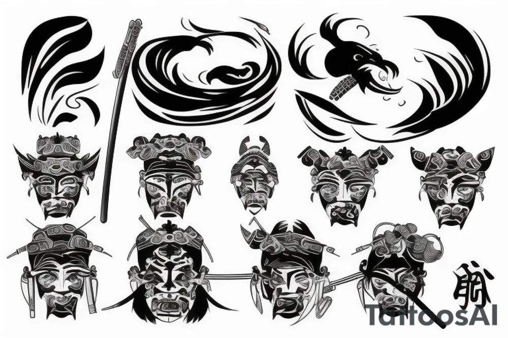Samurai tattoo idea
