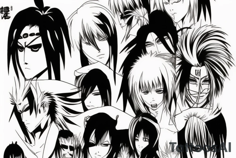 bleach anime tattoo idea