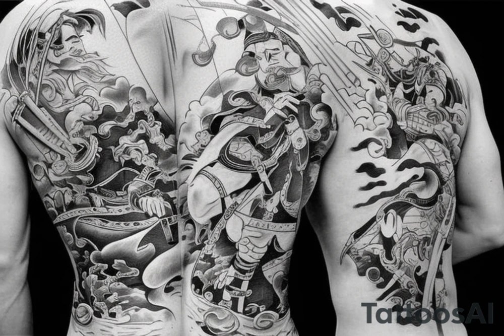 Samurai, back tattoo idea