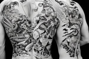 Samurai, back tattoo idea
