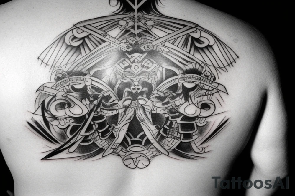 Samurai, back tattoo idea