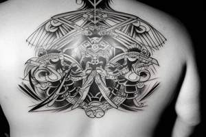 Samurai, back tattoo idea
