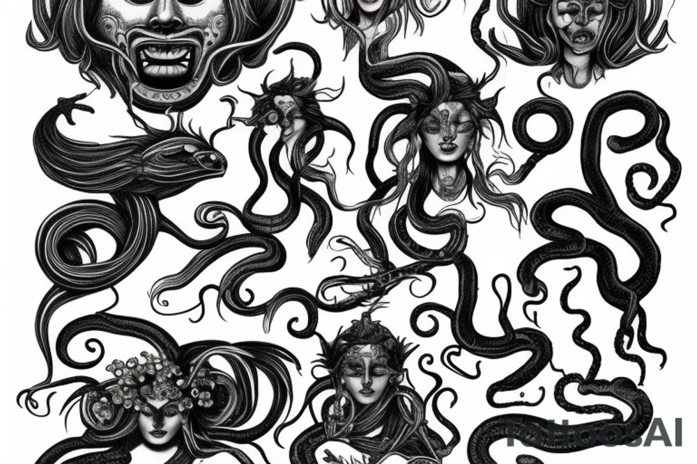 Medusa god tattoo idea