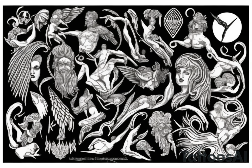 greek gods tattoo idea