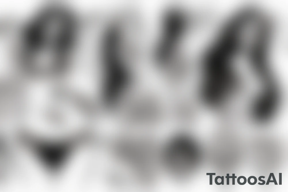 lady in her underwear tattoo idea