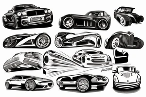 car sport tattoo idea