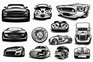 car sport tattoo idea
